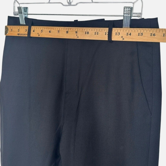 NEW! Nili Lotan 4 PARIS Dress Pants $495 Drop Crotch Slouchy Trousers Crop Black - Picture 6 of 10